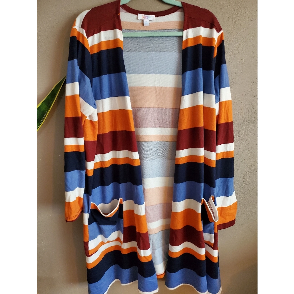 Lularoe Colorful Striped Sarah Cardigan